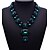 abordables Collier-Collier Pendentif Femme Colliers plastrons Saphir dames Mode euroaméricains fantaisie Bleu de minuit Rouge Vert foncé Colliers Tendance Bijoux pour Mariage Soirée Cadeau Mascarade Soirée de