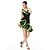 billige ラテンダンスウェア-Latin Dance Dresses Women&#039;s Performance Polyester / Organza Crystals / Rhinestones Sleeveless High Dress
