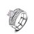 baratos Anéis-Mulheres Anel de declaração Liga senhoras Fashion Anéis Jóias Prata Para Casamento Escritório e Carreira Tamanho Único