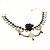 preiswerte Halsbänder-Damen Halsketten - Künstliche Perle, Spitze, Schwarze Perle Blume Klassisch, Modisch Schwarz Modische Halsketten Für Hochzeit, Party, Besondere Anlässe