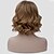 halpa Synteettiset peruukit-Synteettiset peruukit Laineita Laineita Peruukki Vaaleahiuksisuus Lyhyt Vaaleahiuksisuus Synteettiset hiukset Naisten Vaaleahiuksisuus