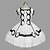 cheap Lolita Dresses-Princess Sweet Lolita Vacation Dress Summer Dress Women&#039;s Girls&#039; Cotton Japanese Cosplay Costumes White Solid Colored Bowknot Cap Sleeve Sleeveless Short / Mini / Tuxedo / High Elasticity