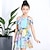 preiswerte Kleider-Mädchen&#039; Kurzarm Blumen 3D-gedruckte Grafik Kleider Blumen Baumwolle Kleid Sommer kinderkleidung Täglich Festtage Ausgehen