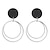 preiswerte Ohrringe-Damen Tropfen-Ohrringe Kreolen Schmuck Personalisiert Kreisförmiges Einzigartiges Design Logo Stil Anhänger Stil Klassisch Retro
