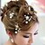 baratos Capacete de Casamento-Imitação de Pérola / Acrílico Chapéu / Presilha de cabelo / Ferramenta de cabelo com Floral 1pç Casamento / Ocasião Especial / Ao ar livre Capacete / Pino de cabelo