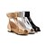 ieftine Sandale de Damă-Pentru femei Pantofi Imitație de Piele Primăvară / Vară Confortabili / Pantofi Club Sandale Toc Jos / Toc Îndesat Pantofi vârf deschis