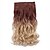 cheap Clip in Extensions-Febay Synthetic Wig Wavy Synthetic Hair Hair Extension Clip In Ombre 1 Bundle Party Synthetic Color Gradient Male Daily