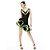 billige ラテンダンスウェア-Latin Dance Dresses Women&#039;s Performance Polyester / Organza Crystals / Rhinestones Sleeveless High Dress