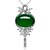 ieftine Coliere la Modă-Pentru femei Sintetic Emerald Pandative Smarald stil minimalist Modă Euramerican Verde Închis Coliere Bijuterii Pentru Nuntă Petrecere Zi de Naștere Party / Seara