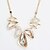 cheap Necklaces-Women&#039;s Statement Necklace Crystal Unique Design Fashion Euramerican Gold White Dark Blue Necklace Jewelry For Party Evening Party