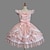 cheap Lolita Dresses-Princess Sweet Lolita Vacation Dress Dress Women&#039;s Girls&#039; Cotton Japanese Cosplay Costumes Plus Size Customized Pink Ball Gown Solid Color Fashion Cap Sleeve Short Sleeve Short / Mini / Tuxedo