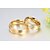 cheap Rings-Band Ring AAA Cubic Zirconia Gold 18K Gold Plated Cubic Zirconia Titanium Steel Vintage Simple Style Fashion 5 6 7 8 9 / Couple&#039;s / Wedding / Party / Anniversary / Daily
