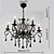 cheap Chandeliers-6-Light Chandelier Ambient Light Others Metal Crystal, Candle Style 110-120V / 220-240V Bulb Not Included