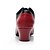 preiswerte Schuhe für Standardtanz und Modern Dance-Damen Modern Kunstleder Absätze Innen Blockabsatz Schwarz / Rot 1 - 1 3/4inch Keine Maßfertigung möglich
