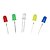 economico Novità-5 millimetri diodi led - (rosso + giallo + blu + bianco + verde) (100 pz)