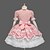 cheap Lolita Dresses-Princess Sweet Lolita Vacation Dress Dress Women&#039;s Girls&#039; Cotton Japanese Cosplay Costumes Plus Size Customized Black / Pink / Blue Ball Gown Solid Color Fashion Cap Sleeve Short Sleeve Short / Mini