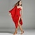 cheap Latin Dancewear-Latin Dance Dresses Women&#039;s Training Viscose Ruffles Sleeveless Natural Dress