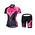 billige Klærsett for menn-Malciklo Women&#039;s Long Sleeve Cycling Jersey with Shorts Black Geometic British Bike Jersey Tights Padded Shorts / Chamois Sports Polyester Coolmax® Elastane Geometic Mountain Bike MTB Road Bike