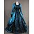 cheap Historical &amp; Vintage Costumes-Maria Antonietta Rococo Victorian 18th Century Vacation Dress Dress Party Costume Masquerade Prom Dress Women&#039;s Satin Costume Blue Vintage Cosplay Party Prom Long Sleeve Floor Length Ball Gown Plus