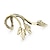 זול עגילים אופנתיים-בגדי ריקוד נשים חפתים אוזן Leaf Shape עגילים תכשיטים ברונזה / כסף עבור יומי קזו&#039;אל