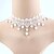 olcso Trendi ékszerek-Rövid nyakláncok For Női Gyöngy Esküvő Álarcos mulatság Eljegyzés Gyöngyutánzat Csipke Rojt