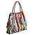 cheap Handbag &amp; Totes-Women&#039;s Bags Cowhide Tote Split Joint Color Block Stripes Snakeskin Retro Event / Party Rainbow