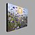 levne Květinové či botanické obrazy-Hang-malované olejomalba Ručně malované - Květinový / Botanický motiv Abstraktní / Módní a moderní Plátno