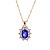 cheap Jewelry Sets-Women&#039;s AAA Cubic Zirconia Jewelry Set - Classic, Fashion, Euramerican Include Pendant Necklace Bridal Jewelry Sets Dark Blue / Purple / Green For Christmas Christmas Gifts Wedding Party Special