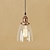 preiswerte Insellichter-Pendelleuchte Hängelampe Insel Pendelleuchte Nachttischlampe 14.5 cm Sichtschutz Ministil Augenschutz Pendelleuchten Metall Glas Galvanisierung Retro Landhaus Stil 110-120V 220-240V