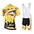 preiswerte Herrenbekleidungs-Sets-Miloto Herrn / Damen Kurzarm Fahrradtrikot mit Trägerhosen Übergrössen Fahhrad Bib - Shorts / Kurze radhose MIT Trägern / Trikot / Radtrikot / Trägerhose / Lange Radhose Mit Trägern, Atmungsaktiv