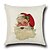 cheap Throw Pillows &amp; Covers-4 pcs Cotton / Linen Pillow Cover Pillow Case, Novelty Fashion Christmas Retro Traditional / Classic Euro