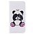 voordelige Mobiele telefoonhoesjes &amp; Screenprotectors-hoesje Voor Apple iPhone X / iPhone 8 Plus / iPhone 8 Portemonnee / Kaarthouder / met standaard Volledig hoesje Panda Hard PU-nahka