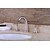 cheap Bathroom Sink Faucets-Faucet Set - Clawfoot Nickel Brushed Widespread Two Handles Three HolesBath Taps