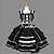 זול שמלות לוליטה-נסיכות לוליטה גותית שמלת חופשה שמלות חצאית ג&#039;אמפר שמלת נשף בגדי ריקוד נשים בנות כותנה יַפָּנִית תחפושות קוספליי מידות גדולות מותאם אישית שחור נשף וינטאג&#039; כובע ללא שרוולים קצר \ מיני