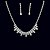 levne Sady šperků-Dámské Sady šperků Kapka Luxus Náušnice Šperky Bílá Pro Svatební Párty Výročí Narozeniny