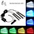 cheap Décor &amp; Night Lights-4pcs Car RGB LED Strip Light LED Strip Lights Colors Car Styling Decorative Atmosphere Lamps Car Interior Light With Remote