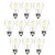 baratos Lâmpadas Filamento de LED-BRELONG® 10pçs 6 W Lâmpadas de Filamento de LED 450 lm E27 A60(A19) 6 Contas LED COB Regulável Branco Quente Branco 200-240 V / 10 pçs
