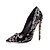 preiswerte Absatzschuhe für Damen-Damen High Heels Frühling / Sommer Stöckelabsatz Spitze Zehe Pumps Kleid Party &amp; Festivität Spitze / Blume maßgeschneiderte Werkstoffe Schwarz