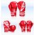 preiswerte Boxhandschuhe-Boxsackhandschuhe Professionelle Boxhandschuhe Boxhandschuhe für das Training Für Boxen Vollfinger Leicht warm halten Gefüttert Kunstleder Schwarz Rot