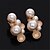 cheap Jewelry Sets-Women&#039;s Jewelry Set Statement Personalized Luxury Vintage Fashion Euramerican Imitation Pearl Rhinestone Gold Plated Earrings Jewelry Gold For Party Special Occasion Housewarming Congratulations