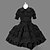 Χαμηλού Κόστους Lolita Φορέματα-Πριγκίπισσα Πανκ Γοτθική Λολίτα φόρεμα διακοπών Φορέματα Φόρεμα χορού Γυναικεία Κοριτσίστικα Βαμβάκι Ιαπωνικά Στολές μεταμφίεσης Μεγάλα Μεγέθη Προσαρμοσμένη Μαύρο Βραδινή τουαλέτα Πεπαλαιωμένο Σκουφί