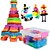 abordables Cuburi Interlock-Toy Car Building Blocks 3D Puzzle Eyes Heart compatible Legoing DIY Unisex Boys&#039; Girls&#039; Toy Gift