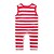 preiswerte Babyoverall für Mädchen-Baby Mädchen Streifen Streifen / Modisch Ärmellos Baumwolle Anzug &amp; Overall Fuchsia