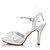 cheap Wedding Shoes-Women&#039;s Dyeable Wedding Shoes Silk Spring / Summer Comfort / Club Shoes / Dyeable Shoes Heels Stiletto Heel Peep Toe / Open Toe Buckle Ivory / Party &amp; Evening