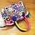 voordelige Crossbody-tassen-Dames Tassen Leer Schoudertas Bloem Regenboog / zwart / wit