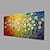 cheap Floral/Botanical Paintings-Oil Painting Hand Painted - Floral Botanical Pastoral Modern Canvas Three Panels 50 x 40 cm