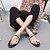 preiswerte Damenslipper &amp; Flip-Flops-Damen Schuhe Kunstleder Sommer Slippers &amp; Flip-Flops Walking Niedriger Heel Runde Zehe für Gold Schwarz