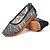 baratos Sapatilhas de mulher-Mulheres Sapatos Tule Verão Solados com Luzes Conforto Rasos Sem Salto Ponta Redonda para Diário Dourado Preto