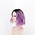 cheap Premium Synthetic Lace Wigs-Synthetic Wig Wavy Wavy Wig Pink Short Purple Synthetic Hair Women&#039;s Middle Part Bob Pink