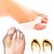 baratos Corretor de joanetes-1 pair silicone feet care toe separator big toe bone bunion shield hallux valgus splint spreader pro protector corrector alignment foot massager